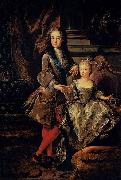 Francois de Troy Portrait of Louis XV of France with his France oil painting artist